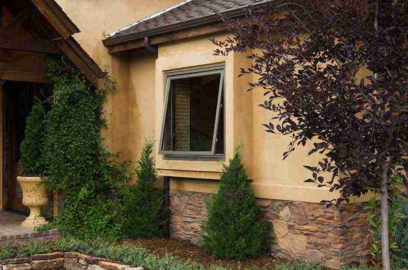 Awning window install — before & after