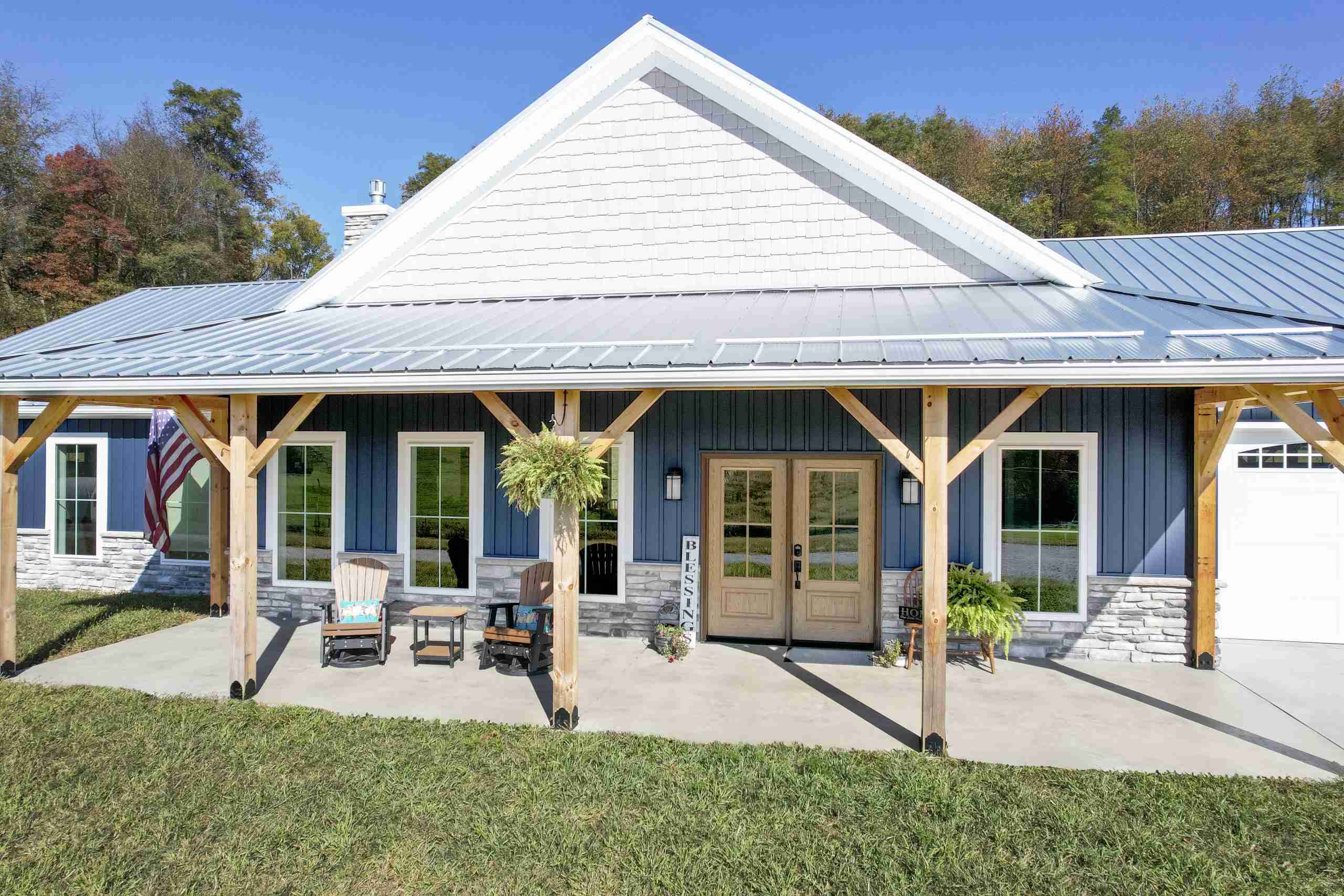 Signet Endure impact-rated door — Ledgestone finish