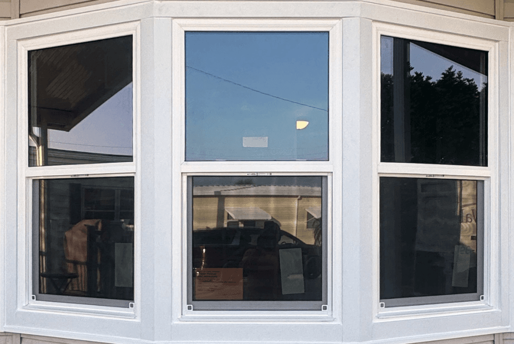 Bay window with sitting area